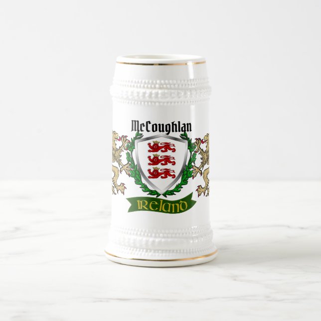McCoughlan/Cochlan Irish Shield Beer Stein (Center)