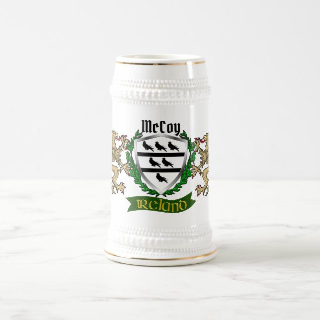 McCoy Irish Shield Beer Stein (Center)