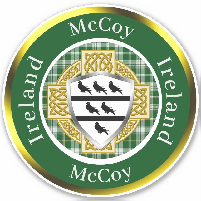 McCoy Shield & Celtic Cross Personalized (Front)
