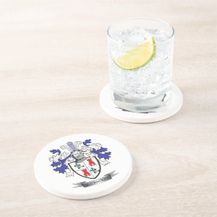 McCracken Family Crest Coat of Arms Coaster