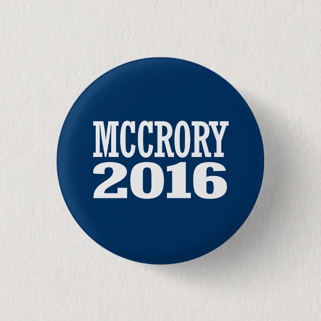 McCrory - Pat McCrory 2016 1 Inch Round Button (Front)