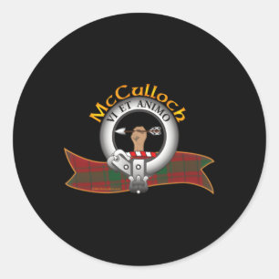 Mcculloch Clan Classic Round Sticker