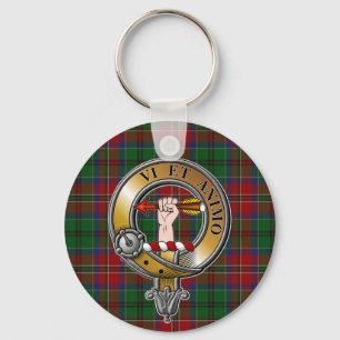 McCulloch Tartan & Badge Keychain