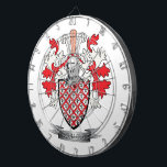 McCullough Family Crest Coat of Arms Dartboard<br><div class="desc">McCullough family crest and Scottish McCullough coat of arms. For men with the McCullough surname,  and for women with the McCullough last name. Click 'McCullough Family Crest' to see all our designs featuring the McCullough family name.</div>