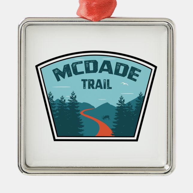 McDade Trail Metal Ornament (Front)
