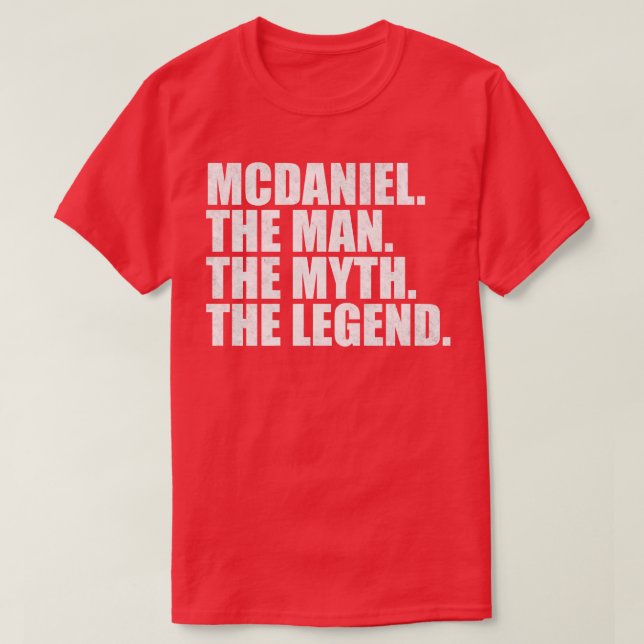 McdanielMcdaniel Family name Mcdaniel last Name Mc T-Shirt (Design Front)
