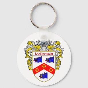 McDermott Coat of Arms (Mantled) Keychain