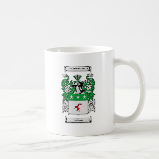 McDevitt Coat of Arms Coffee Mug (Right)