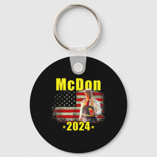 Mcdon Funny Donald Trump French Fry Cooking Fries  Keychain