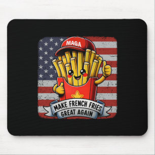 Mcdon Funny Donald Trump French Fry Cooking Fries  Mouse Pad