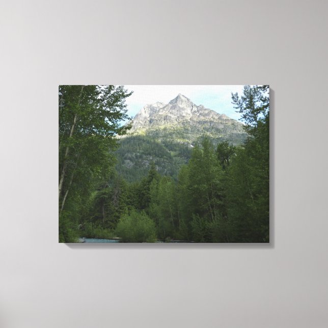 McDonald Creek at Glacier National Park Canvas Print (Front)