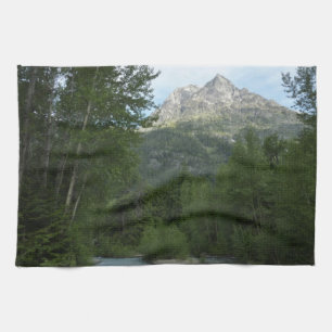 McDonald Creek at Glacier National Park Kitchen Towel
