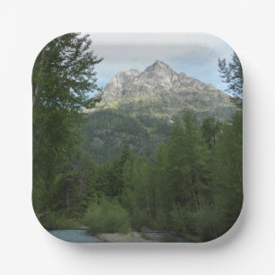 McDonald Creek at Glacier National Park Paper Plate