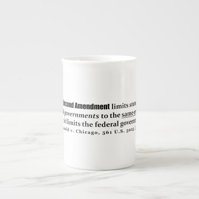 McDonald v. Chicago, 561 U.S. 3025 (2010) Bone China Mug (Front)
