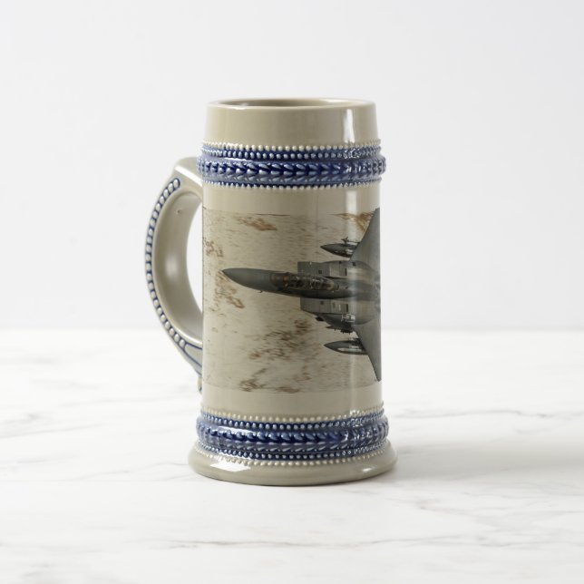 McDonnell Douglas F-15 Eagle Beer Stein (Front Left)