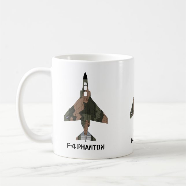 McDonnell Douglas F-4 Phantom II (SEA Camouflage) Coffee Mug (Left)
