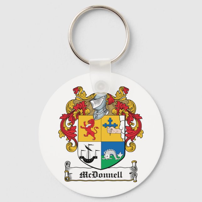 McDonnell Family Crest Keychain (Front)