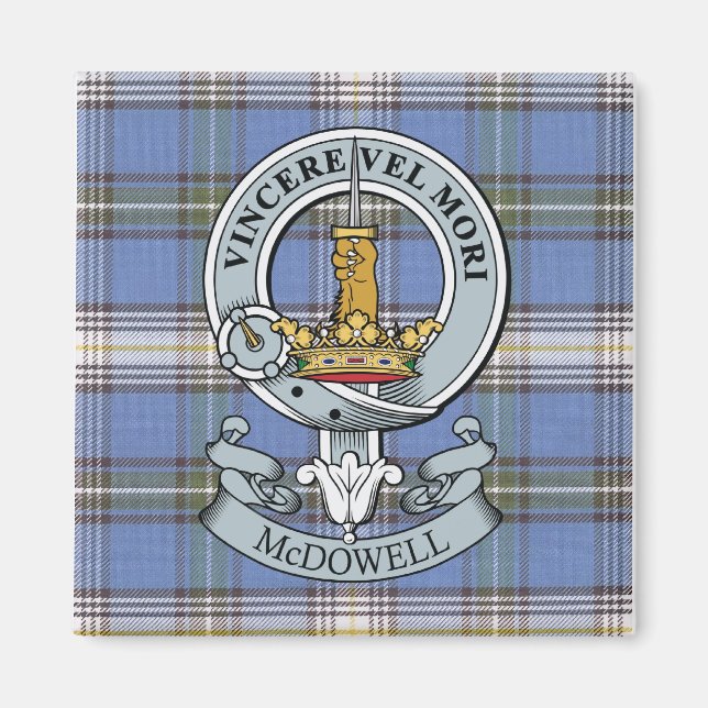 McDowell Crest + Tartan Magnet (Front)