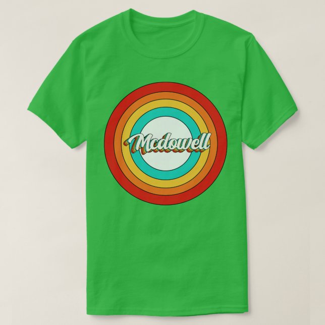 Mcdowell Name Shirt Vintage Mcdowell Circle (Design Front)