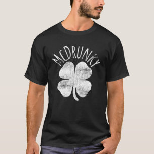 McDrunky Irish Clover St Patrick s Day Funny Drink T-Shirt