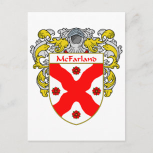 McFarland Coat of Arms (Mantled) Postcard
