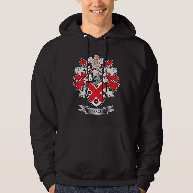 McFarland Family Crest Coat of Arms Hoodie (Front)