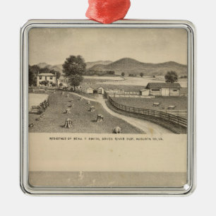 McFarland, Smith residences Metal Ornament