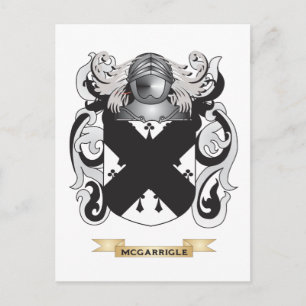 McGarrigle Coat of Arms (Family Crest) Postcard