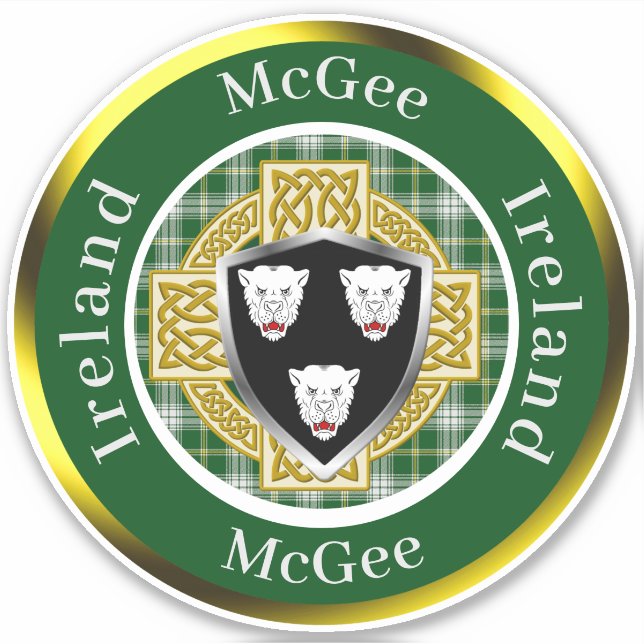 McGee Shield & Celtic Cross Personalized (Front)