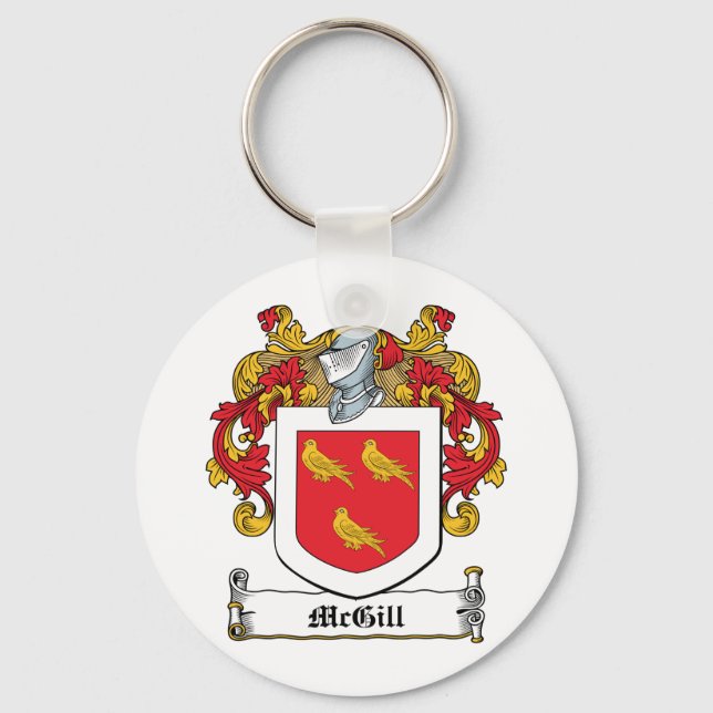 McGill Family Crest Keychain (Front)