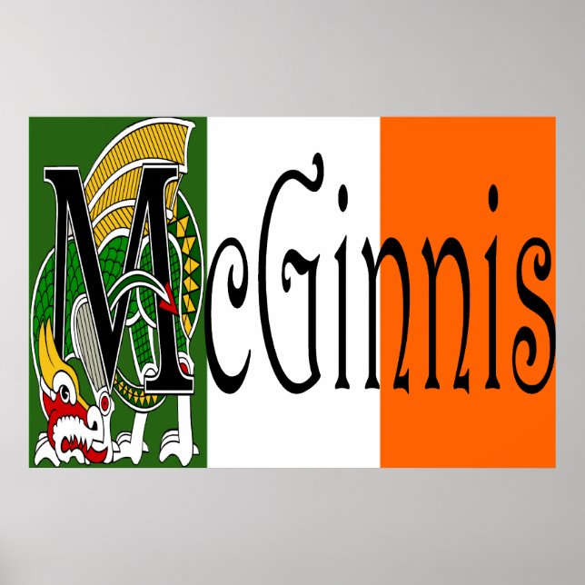 McGinnis Celtic Dragon Print (Front)