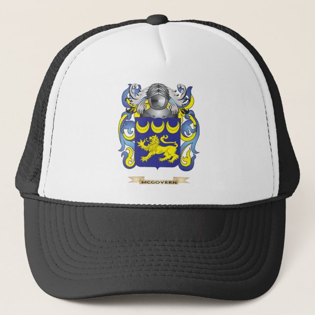 McGovern Coat of Arms (Family Crest) Trucker Hat (Front)