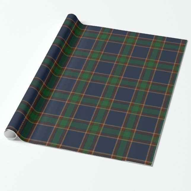 McGovern Irish Tartan Plaid Wrapping Wrapping Paper (Unrolled)