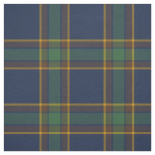 McGovern Tartan Pattern Navy and Green Irish Plaid Fabric