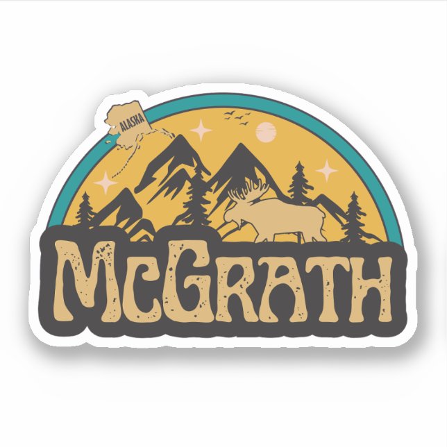 McGrath, Alaska Sticker (Front)