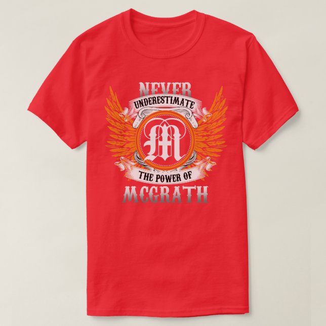 Mcgrath Name Shirt Never Underestimate The Power O (Design Front)