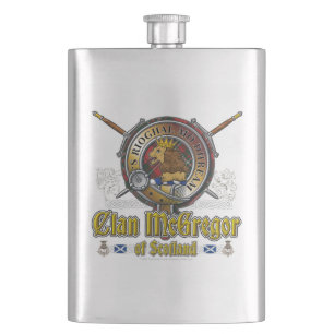 McGregor Clan Badge Hip Flask