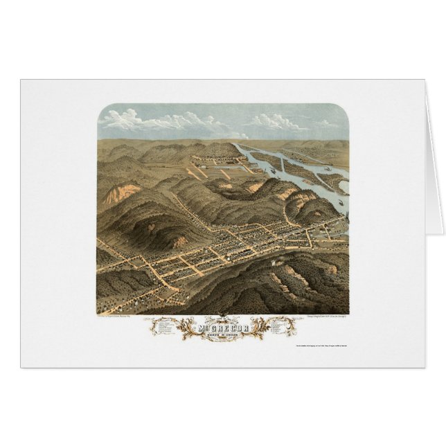 McGregor, IA Panoramic Map - 1869 (Front Horizontal)