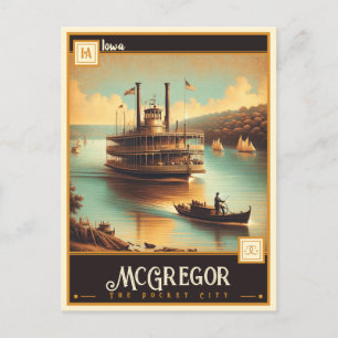 McGregor, Iowa    Vintage Postcard