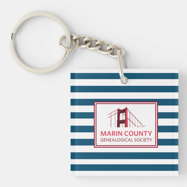 MCGS Stripe Logo with Border Keychain (Front)