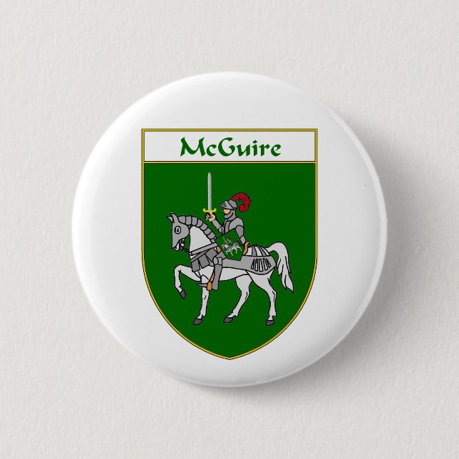 McGuire Coat of Arms/Family Crest 2 Inch Round Button (Front)