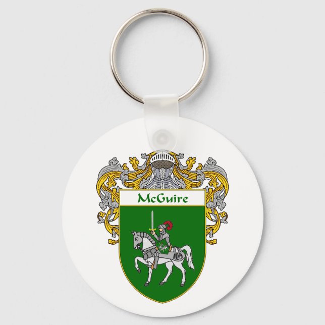 McGuire Coat of Arms (Mantled) Keychain (Front)