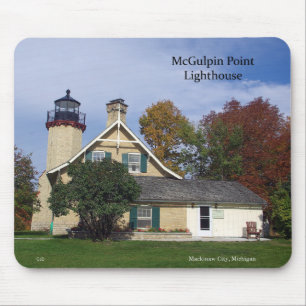 McGulpin Point Lighthouse fall mousepad