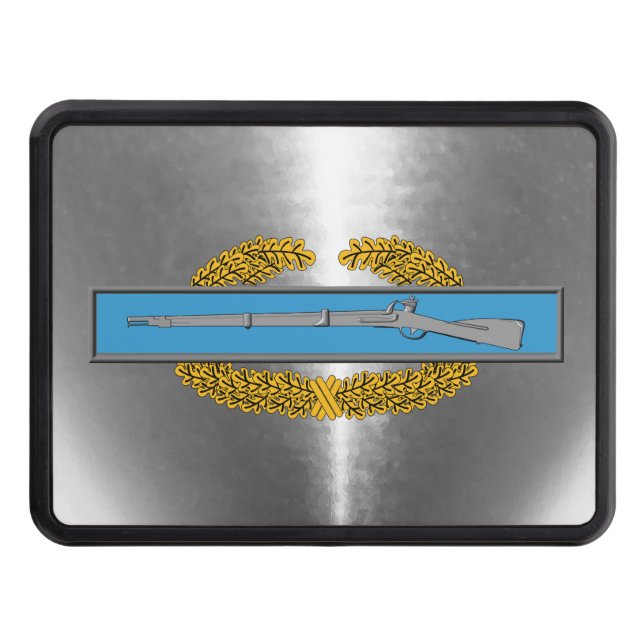MCIB - Master Combat Infantryman Badge Trailer Hitch Cover (Front)