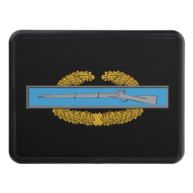 MCIB - Master Combat Infantryman Badge Trailer Hitch Cover (Front)