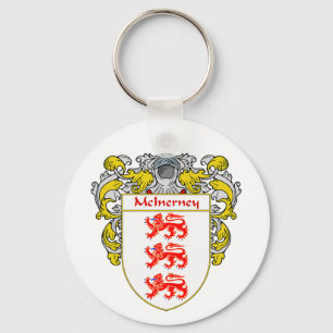 McInerney Coat of Arms (Mantled) Keychain