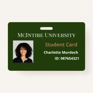 McIntire University Student ID Badge