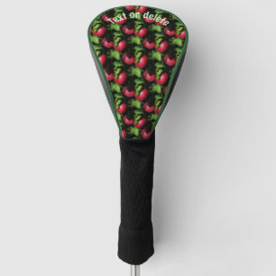 McIntosh Apples Nature Pattern Personalized Golf Head Cover