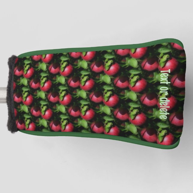 McIntosh Apples Nature Pattern Personalized   Golf Head Cover (Front)