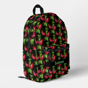 McIntosh Apples Nature Pattern Personalized Printed Backpack